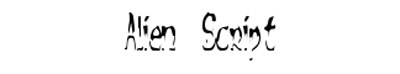 Fonts - Alien-Script